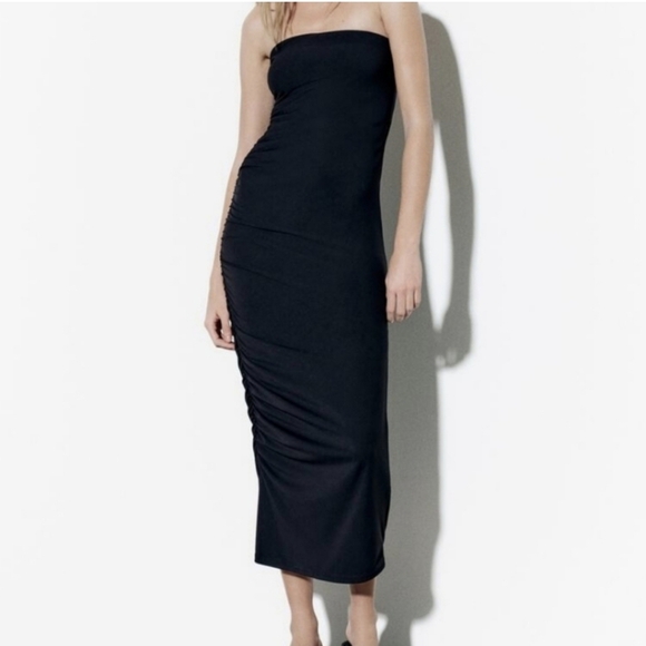 Zara Draped Dress NWT Sz XS - Picture 3 of 13